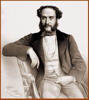 ...с графического портрета 1865 года, увенчанный лавровым листом профессор консерватории Жорж Матиас...