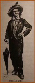 ...легендарный парижский бомж (клошар), рисунок Грасс-Мика (1890-е)...