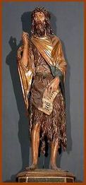 ...eine Variation seiner selbst — bei Cima, und des Johannes von Donatello aus der Frari...